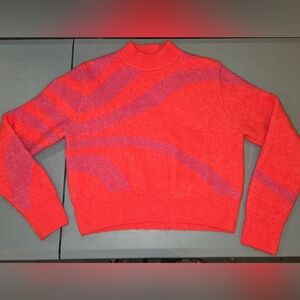 Zara Vibrant Red Knit Sweater 3c13
